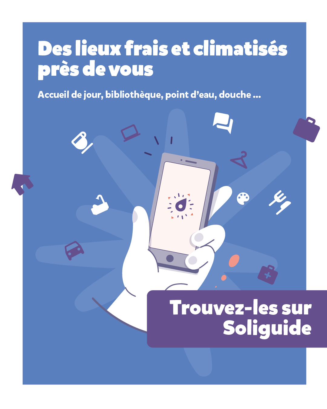 Visuel — Des lieux frais et climatisés près de vous